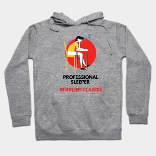 Online class professional sleeper funny Hoodie